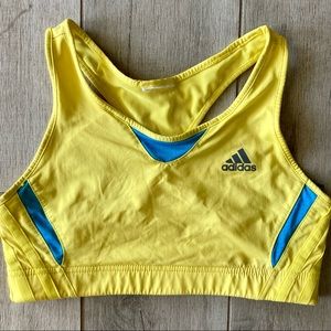 Adidas Climacool Yellow Sports Bra XS